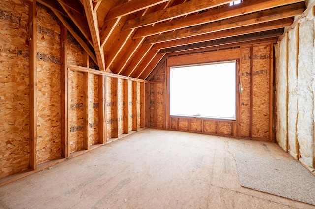 view of attic
