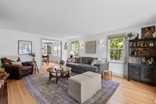 17 Fernridge Rd, West Hartford, CT 06107 - living room with wood finished floors and baseboards