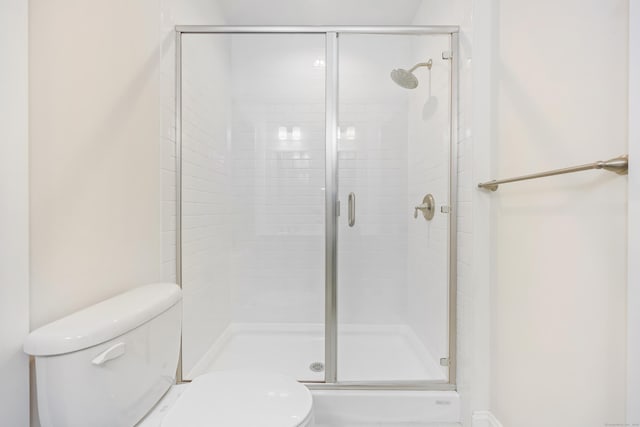 43 Hunting Ridge Rd, Greenwich, CT 06831 - bathroom featuring toilet and a stall shower