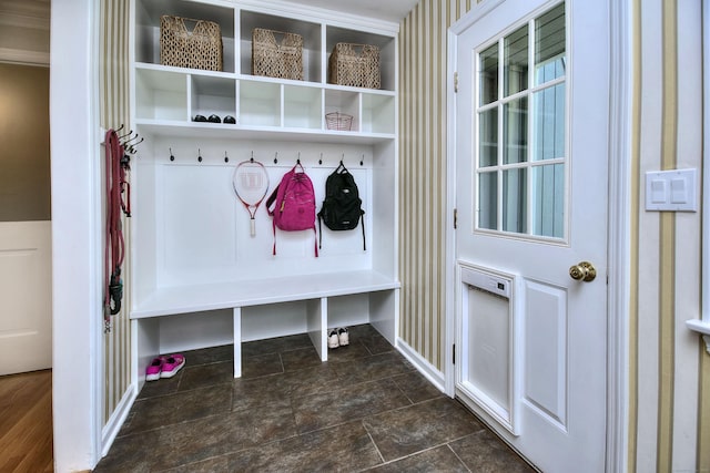 81 Grumman Hill Rd, Wilton, CT 06897 - mudroom with baseboards