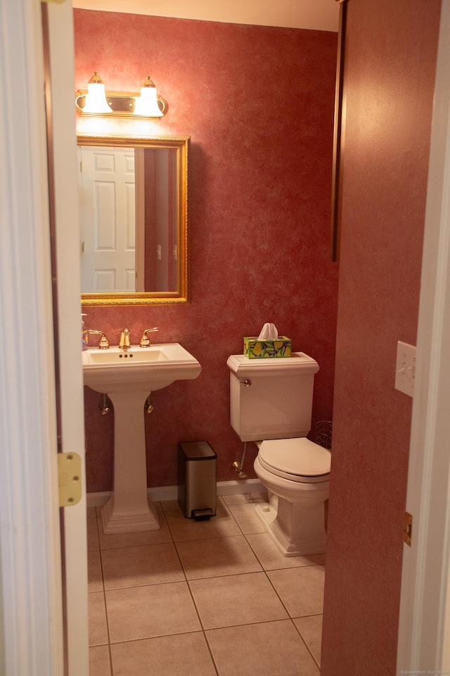 70 Wakeman Hill Rd, Sherman, CT 06784 - bathroom with tile patterned flooring and toilet