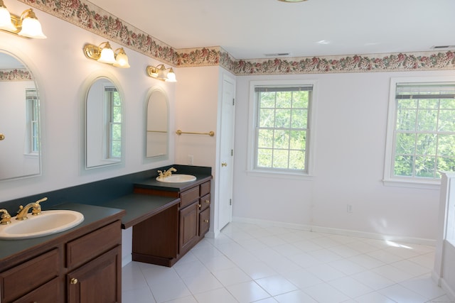 70 Wakeman Hill Rd, Sherman, CT 06784 - bathroom featuring double vanity and baseboards