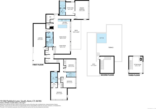 19 Old Paddock Ln, Kent, CT 06785 - floor plan / room layout