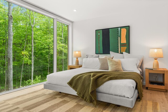19 Old Paddock Ln, Kent, CT 06785 - bedroom with multiple windows, wood finished floors, and recessed lighting