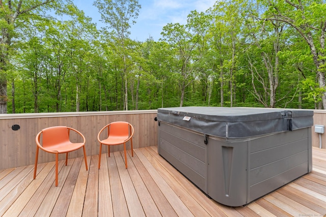 19 Old Paddock Ln, Kent, CT 06785 - wooden terrace featuring a hot tub