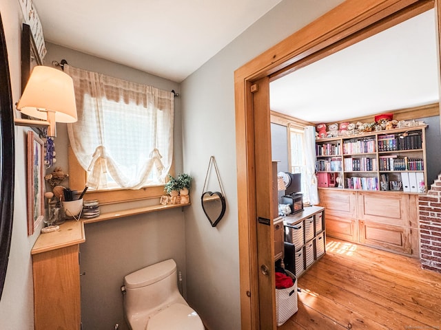 101 Child Hill Rd, Woodstock, CT 06281 - bathroom with wood-type flooring and toilet