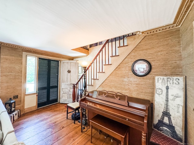 101 Child Hill Rd, Woodstock, CT 06281 - foyer featuring hardwood / wood-style flooring and stairs