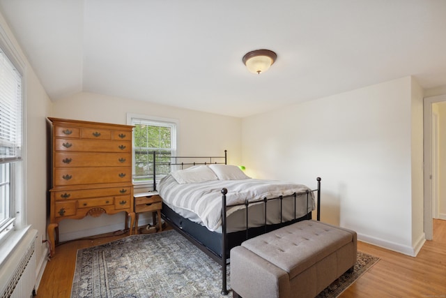 101 White Ave, West Hartford, CT 06119 - bedroom with light wood finished floors and lofted ceiling