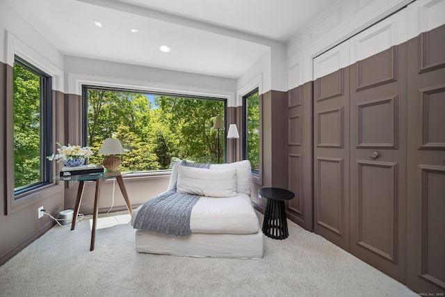 31 Poverty Hollow Rd, Newtown, CT 06470 - sitting room featuring carpet flooring, recessed lighting, and baseboards
