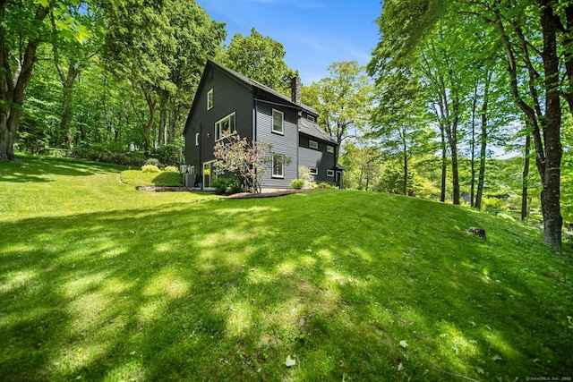 31 Poverty Hollow Rd, Newtown, CT 06470 - view of grassy yard with central AC
