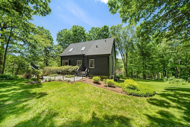 31 Poverty Hollow Rd, Newtown, CT 06470 - back of house with a yard and a patio