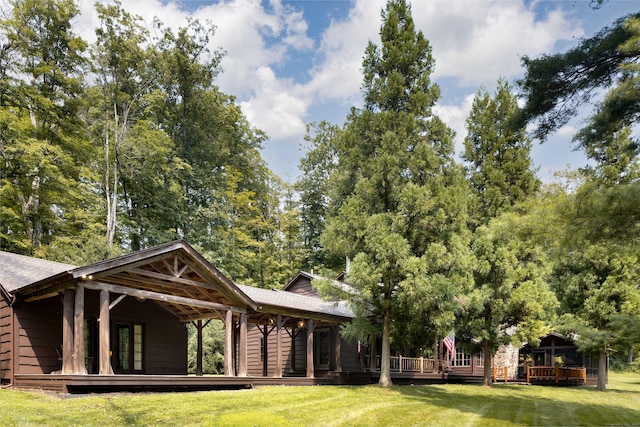 20 Kirk Rd, Sharon, CT 06796 - rear view of house featuring a yard and a shingled roof