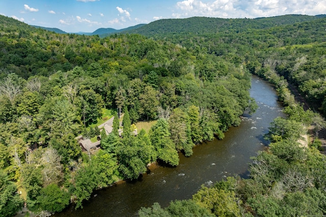20 Kirk Rd, Sharon, CT 06796 - aerial overview of property's location with a forest and a mountain backdrop
