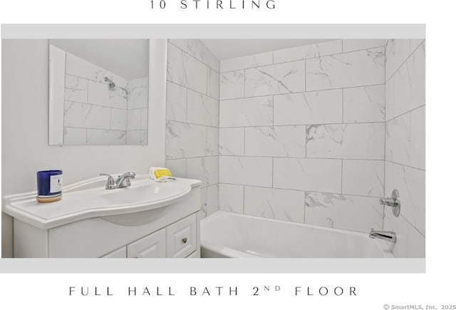 10 Stirling Ct, Middletown, CT 06457 - bathroom featuring  shower combination and vanity