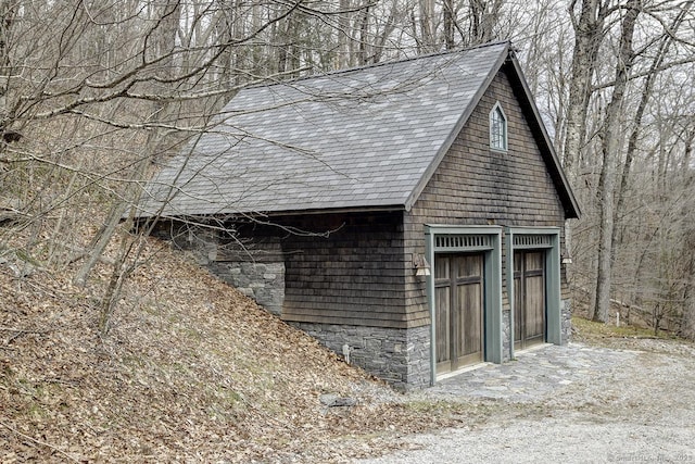 view of outbuilding with an outdoor structure