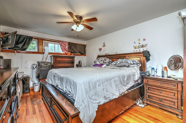 53 Harwinton Ave Apt 1, Torrington, CT 06790 - bedroom featuring hardwood / wood-style floors and ceiling fan