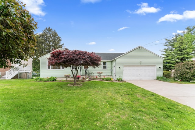 315 Prospect St, Wethersfield, CT 06109 - view of front facade with an attached garage, driveway, and a front yard
