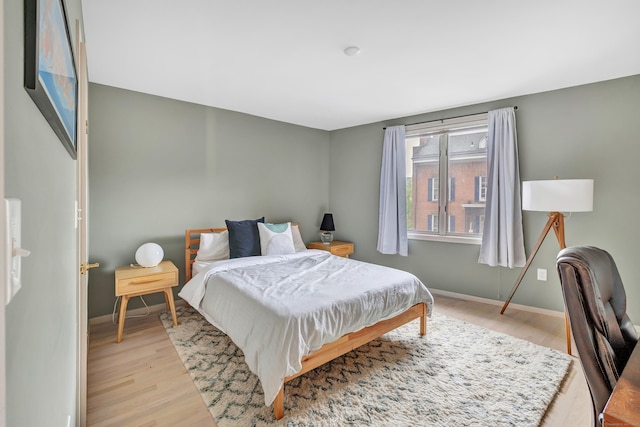 42 Temple Ct Unit 42, New Haven, CT 06511 - bedroom featuring light wood finished floors and baseboards