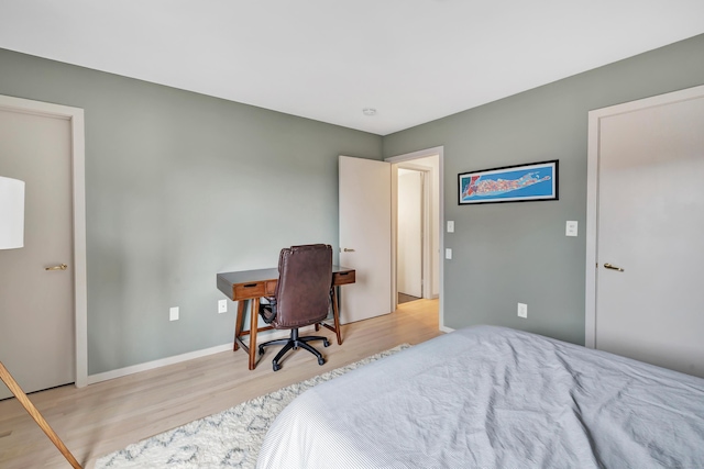 42 Temple Ct Unit 42, New Haven, CT 06511 - bedroom featuring wood finished floors and baseboards