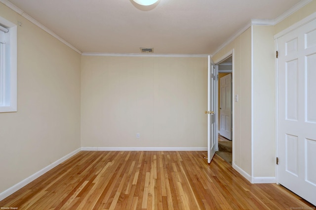 145 Casmir Dr, Fairfield, CT 06825 - empty room with light wood-type flooring, crown molding, and baseboards