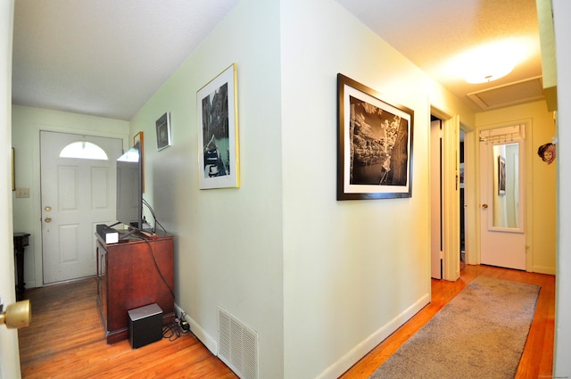 3 Mountain View Dr, Rocky Hill, CT 06067 - hallway featuring light wood-type flooring, baseboards, and attic access