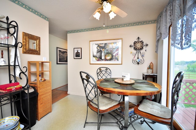 3 Mountain View Dr, Rocky Hill, CT 06067 - dining space with a ceiling fan and baseboards