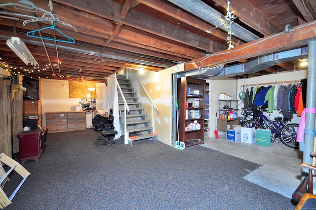 3 Mountain View Dr, Rocky Hill, CT 06067 - unfinished basement featuring stairway