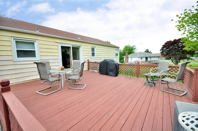 3 Mountain View Dr, Rocky Hill, CT 06067 - wooden deck featuring area for grilling and outdoor dining space