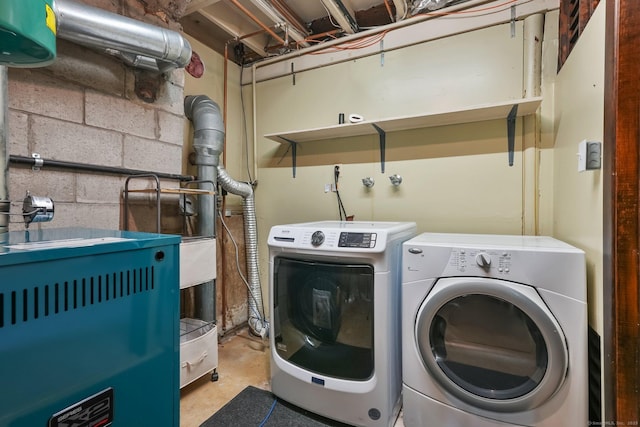 176 Nepas Rd, Fairfield, CT 06825 - washroom featuring washer and clothes dryer and concrete block wall