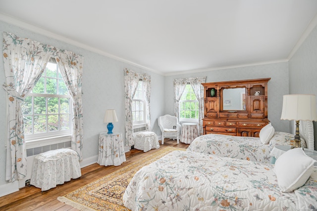 49 Great Ring Rd, Newtown, CT 06482 - bedroom with crown molding and wood finished floors