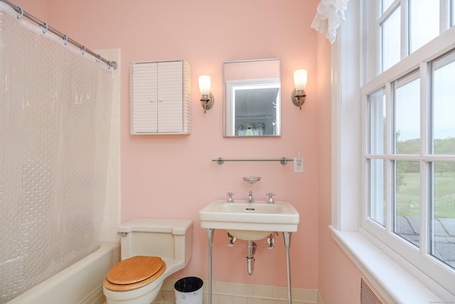 49 Great Ring Rd, Newtown, CT 06482 - bathroom with shower / tub combo and toilet