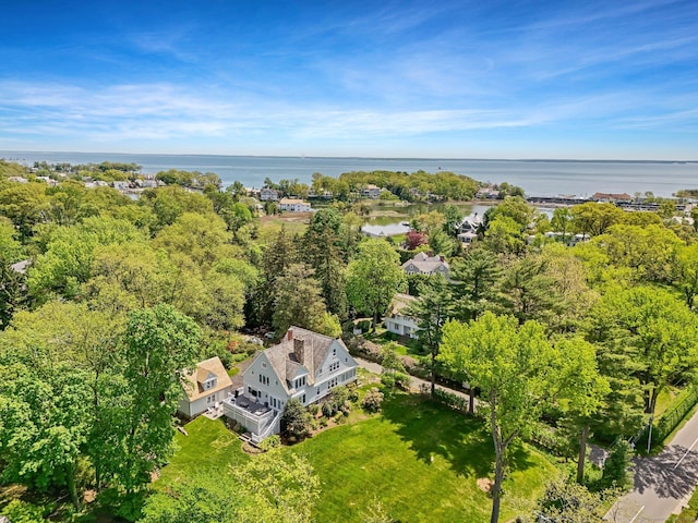 view of subject property featuring a large body of water
