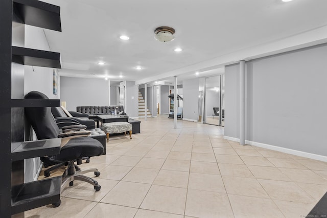 130 Fitch St, North Haven, CT 06473 - office space featuring light tile patterned floors, recessed lighting, and baseboards