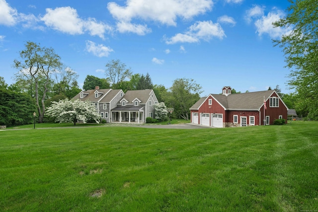 135 Limekiln Rd, Redding, CT 06896 - view of front of house featuring a front lawn, driveway, and a garage