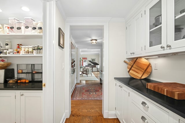 135 Limekiln Rd, Redding, CT 06896 - bar featuring wood finished floors and crown molding