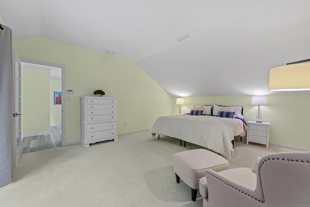 114 Mountain View Rd, Glastonbury, CT 06033 - carpeted bedroom with lofted ceiling and baseboards