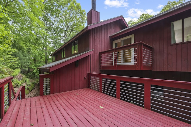 114 Mountain View Rd, Glastonbury, CT 06033 - view of wooden terrace