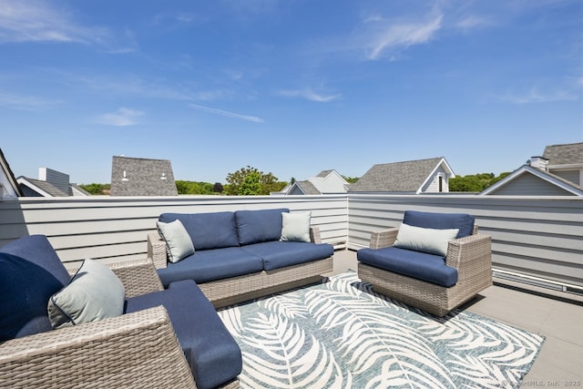 20 3rd St Unit 4, Stamford, CT 06905 - view of patio featuring a balcony and an outdoor living space