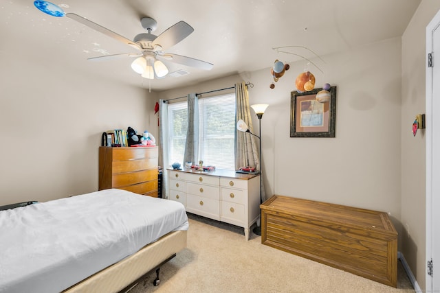10 Harvard Ter, Norwich, CT 06360 - bedroom with light carpet and ceiling fan