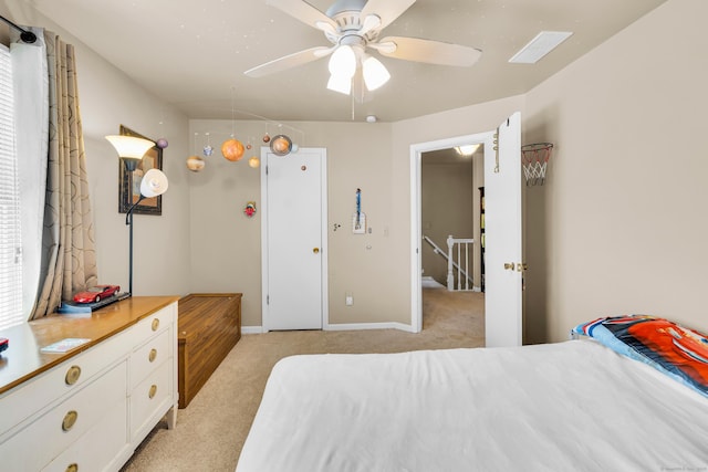 10 Harvard Ter, Norwich, CT 06360 - bedroom with light carpet and ceiling fan
