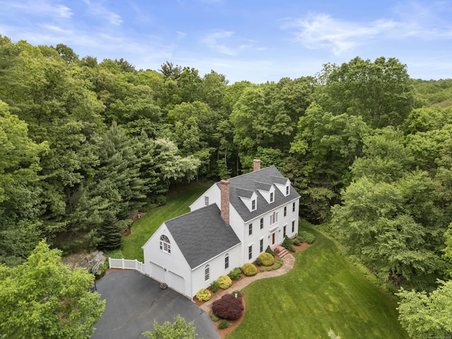 262 Fairview Rd, Westbrook, CT 06498 - aerial view of property and surrounding area with a heavily wooded area