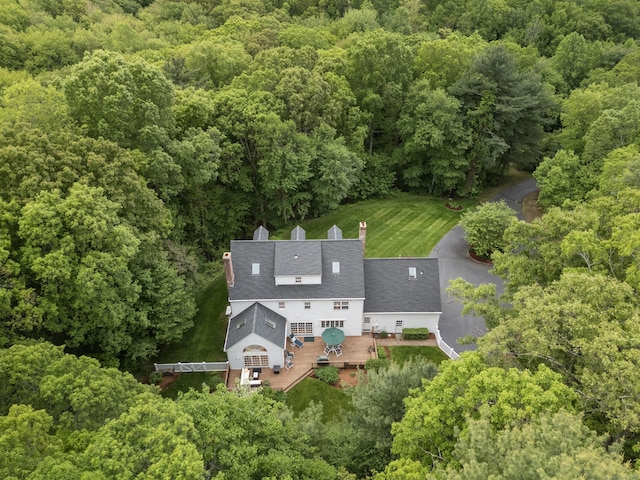 262 Fairview Rd, Westbrook, CT 06498 - aerial view of property and surrounding area featuring a heavily wooded area