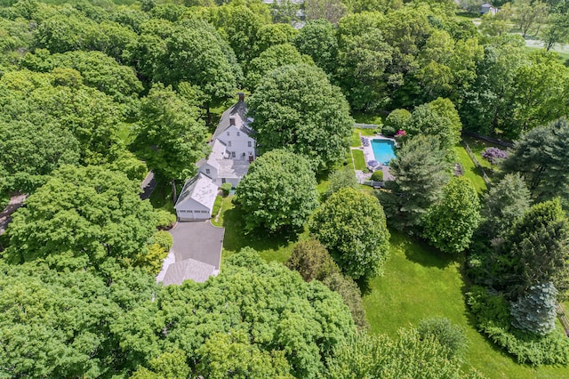 379 Hurlbutt St, Wilton, CT 06897 - drone / aerial view of a forest