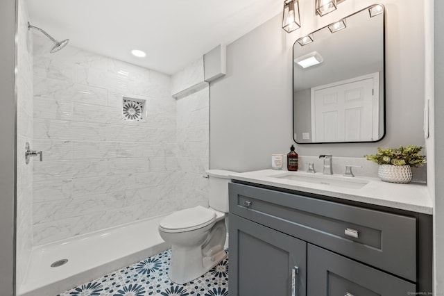 20 Rosengarten Dr, Waterbury, CT 06704 - full bath with toilet, vanity, and tiled shower