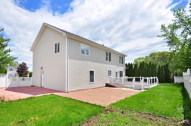 20 Nessa Way, Rocky Hill, CT 06067 - rear view of house featuring a patio and a deck