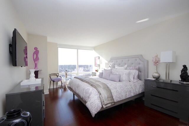 1 Broad St Unit 17C, Stamford, CT 06901 - bedroom with dark wood finished floors