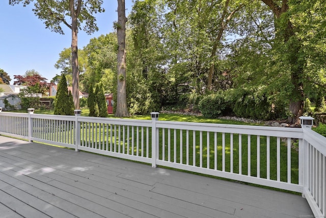 23 Poplar St, Norwalk, CT 06855 - deck featuring a lawn