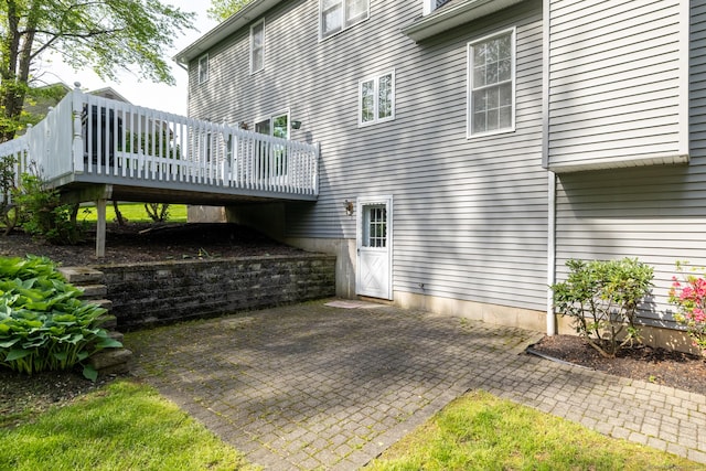 191 Pond View Dr, Watertown, CT 06795 - rear view of property featuring a patio area and a deck