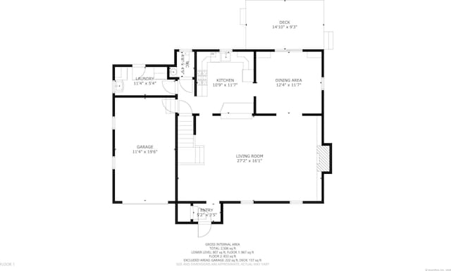 94 Mulberry St, Stamford, CT 06907 - view of floor plan / room layout