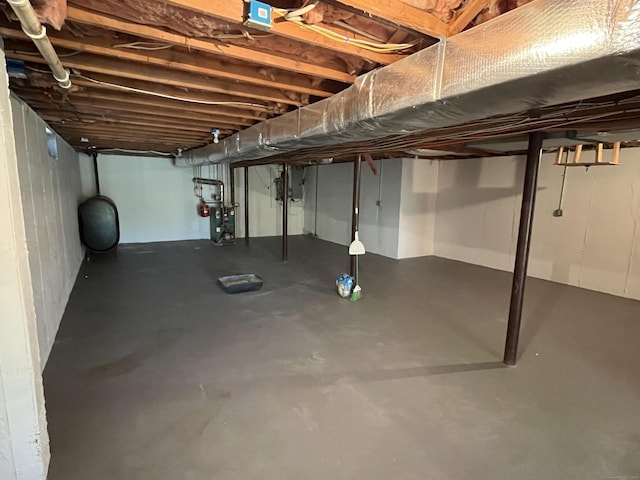 27 Regency Dr, North Haven, CT 06473 - unfinished basement with heating fuel and electric panel